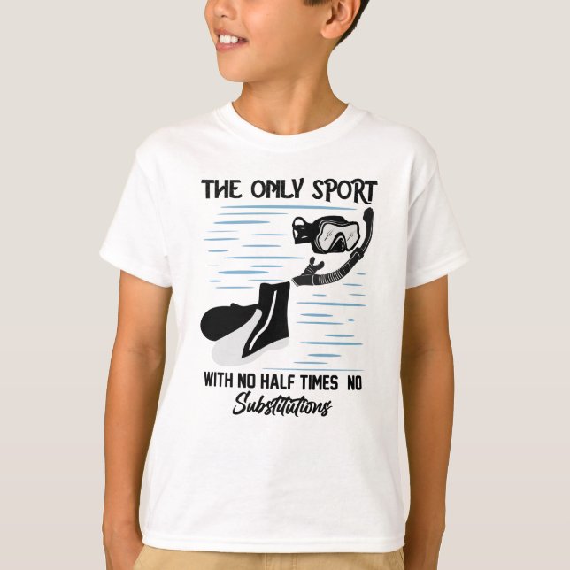 Camiseta El Único Deporte Sin Media Vez - El Nadador (Anverso)