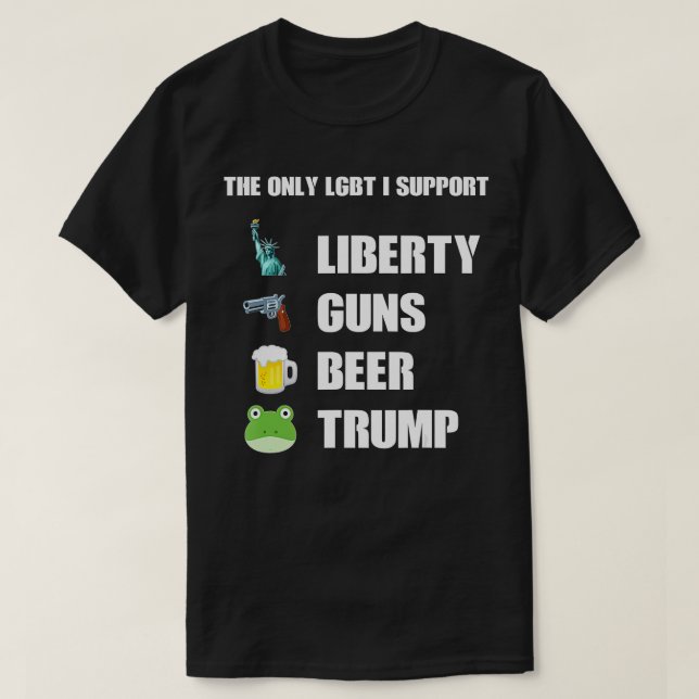 Camiseta El único LGB que apoyo es la pandilla de las armas (Diseño del anverso)