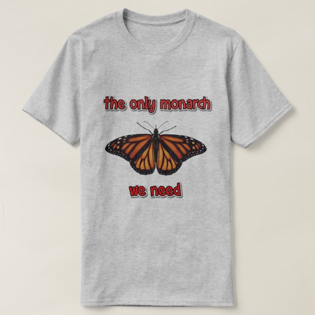 Camiseta el único monarca (Diseño del anverso)