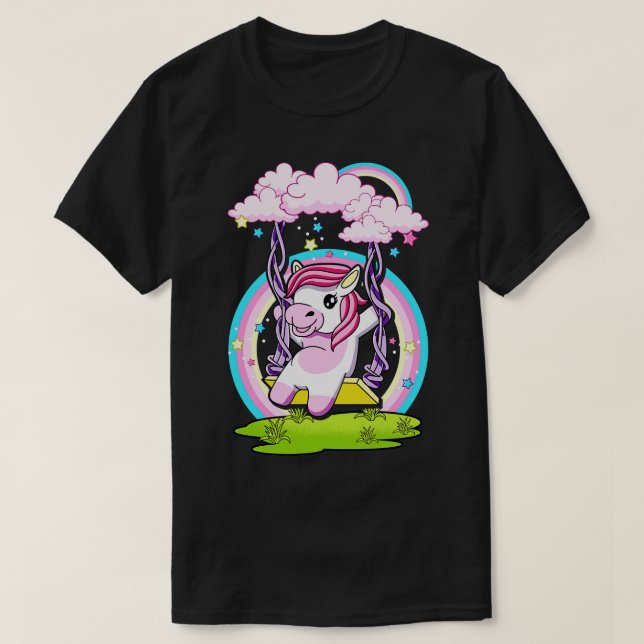 Camiseta El Unicornio Aburrido En La Nube (Diseño del anverso)