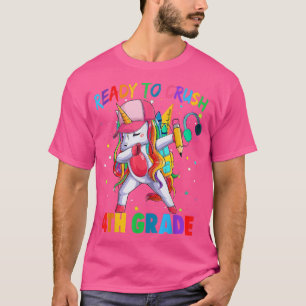 Camiseta El unicornio de 4º grado aplastado de vuelta a la 
