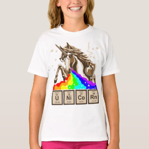 Camiseta El unicornio de la química pukes el arco iris