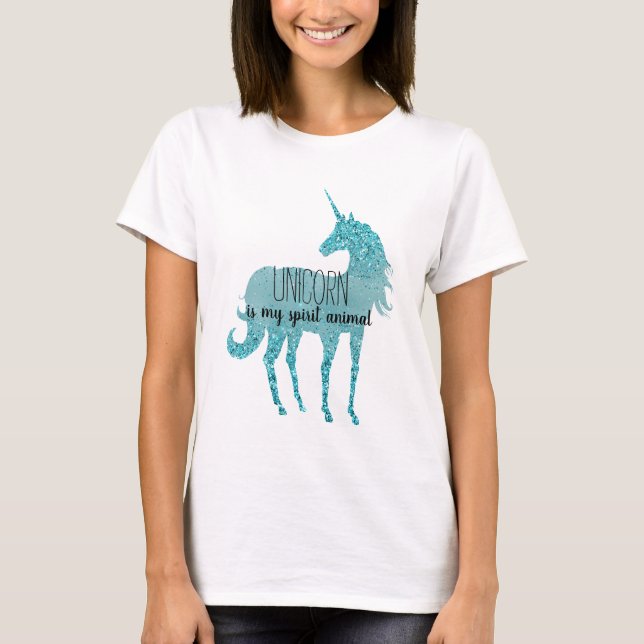 Camiseta El unicornio es mi animal espiritual (Anverso)