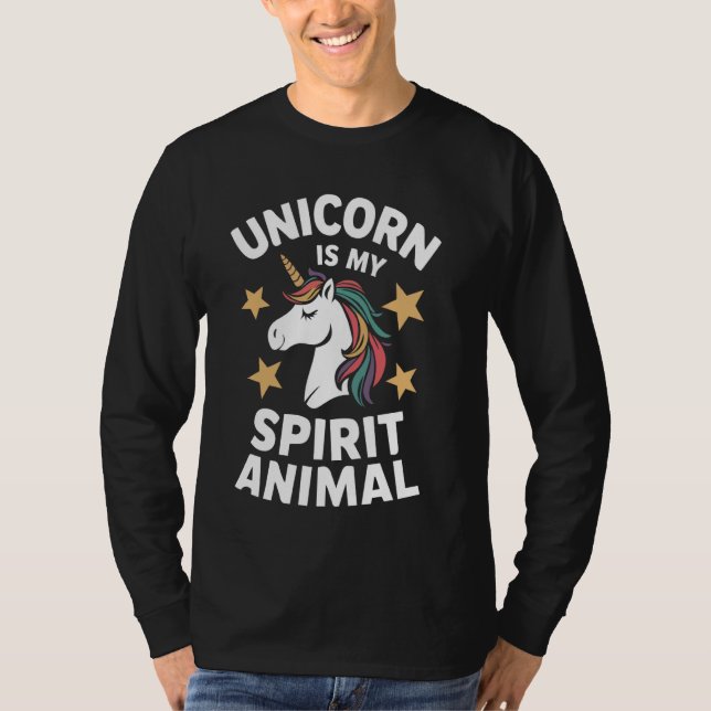Camiseta El unicornio es mi animal espiritual (Anverso)