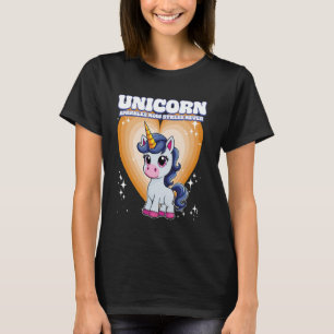 Camiseta El unicornio esparce ahora el estrés nunca unicorn