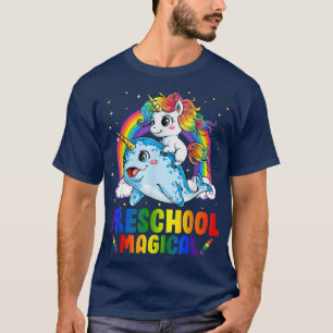 Camiseta El unicornio mágico preescolar regresa a la S