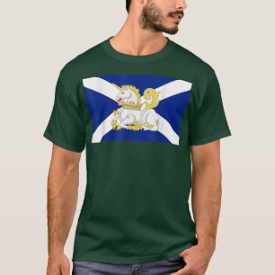 Camiseta El unicornio nacional de animales de Escocia en la