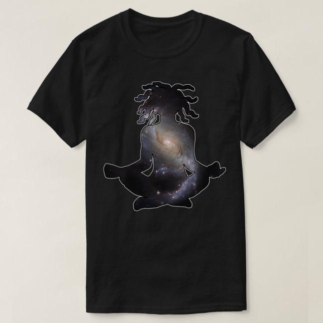 Camiseta El universo dentro de la meditación sentada (Diseño del anverso)