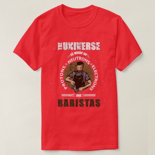 Camiseta El universo hecho de Barman Barmaid Bartender Bari (Diseño del anverso)
