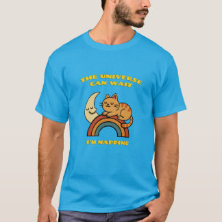 Camiseta El Universo Puede Esperar Estoy Durmiendo Gato Lin