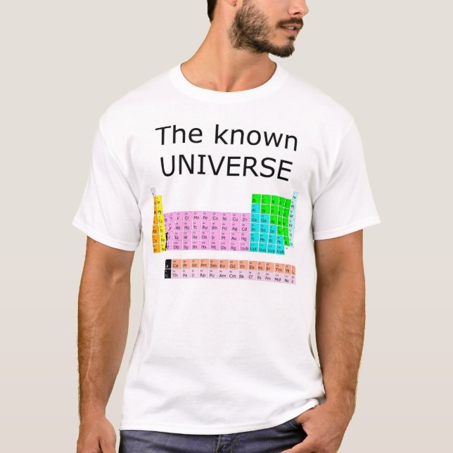 Camiseta El universo sabido (Anverso)