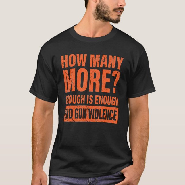 Camiseta El uso de un Naranja anti arma suficiente es sufic (Anverso)