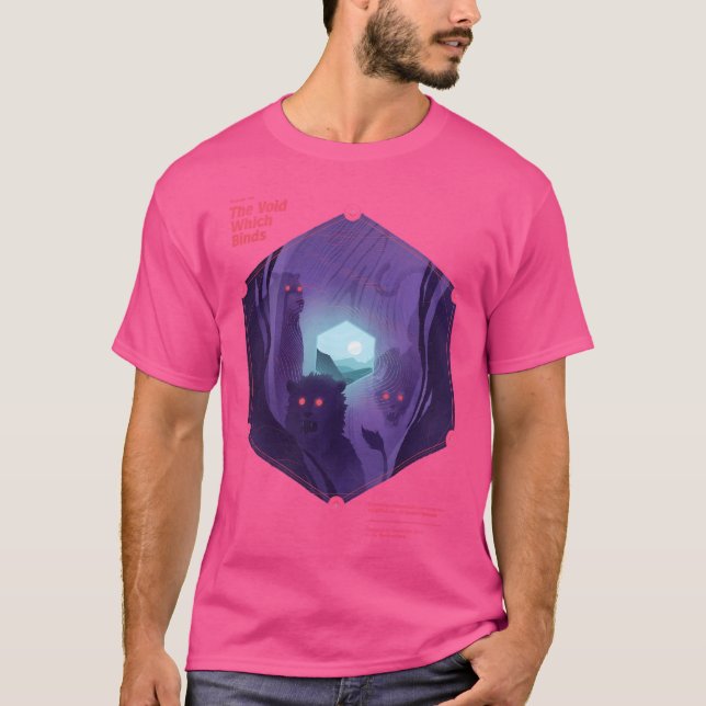 Camiseta El vacío que une el anuncio de viaje (Anverso)