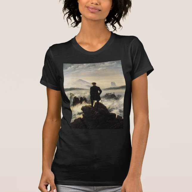 Camiseta El vagabundo sobre el mar de la niebla (Anverso)