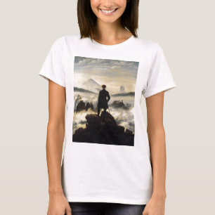 Camiseta El vagabundo sobre el mar de la niebla