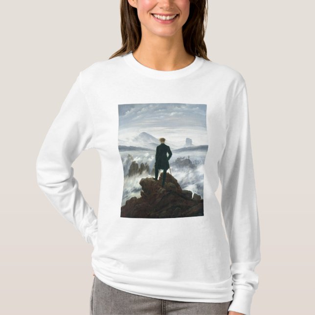 Camiseta El vagabundo sobre el mar de la niebla, 1818 (Anverso)