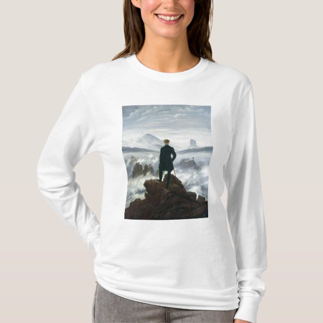 Camiseta El vagabundo sobre el mar de la niebla, 1818 (Anverso)