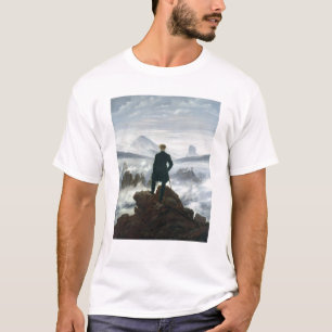 Camiseta El vagabundo sobre el mar de la niebla, 1818