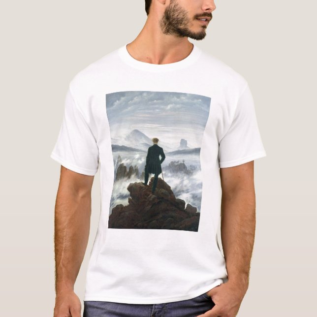 Camiseta El vagabundo sobre el mar de la niebla, 1818 (Anverso)