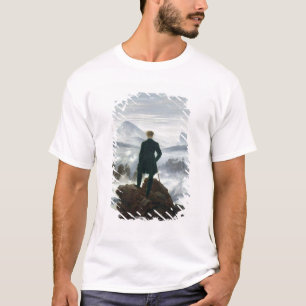 Camiseta El vagabundo sobre el mar de la niebla, 1818