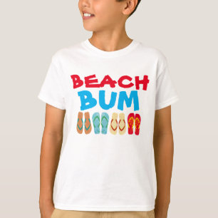 Camiseta El vago colorido de la playa de los flips-flopes