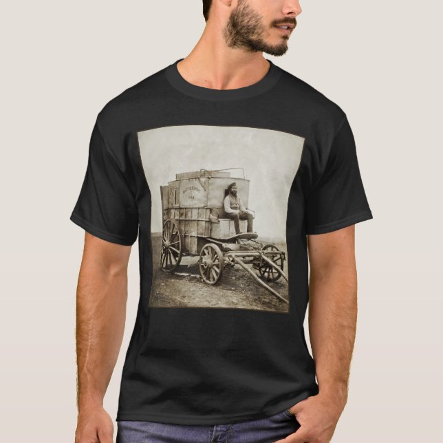Camiseta El vagón de la fotografía de Roger Fenton (Anverso)