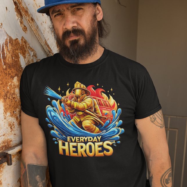 Camiseta El valiente bombero que lucha contra el fuego (Subido por el creador)