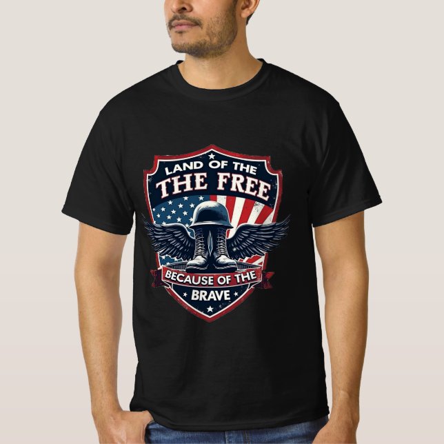 Camiseta el valiente ejército vintage (Anverso)