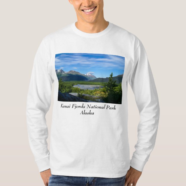 Camiseta El valle del glaciar de la salida de Alaska (Anverso)