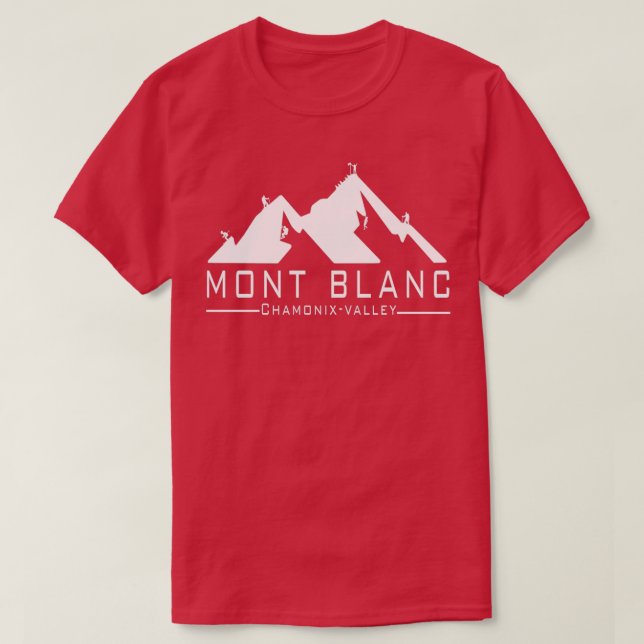 Camiseta El valle Mont Blanc Chamonix (Diseño del anverso)