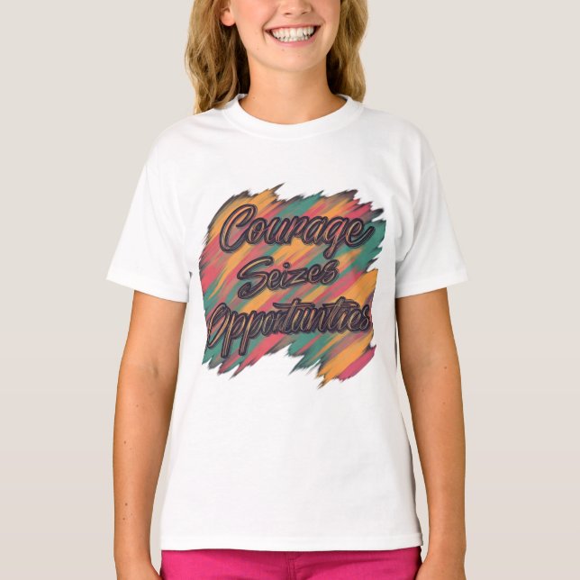 Camiseta El valor aprovecha la oportunidad (Anverso)