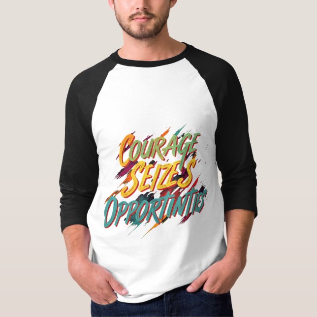 Camiseta El valor aprovecha la oportunidad (Anverso)