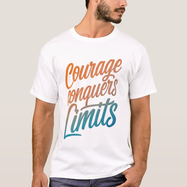 Camiseta El valor conquista límites (Anverso)