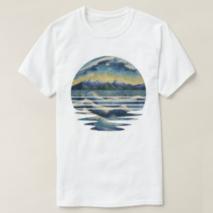 Camiseta El Van Gogh Style Pintings Está Situado En El Mar