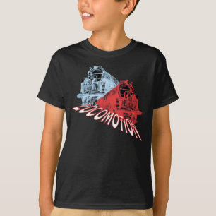 Camiseta El vapor de las locomotoras entrena a la