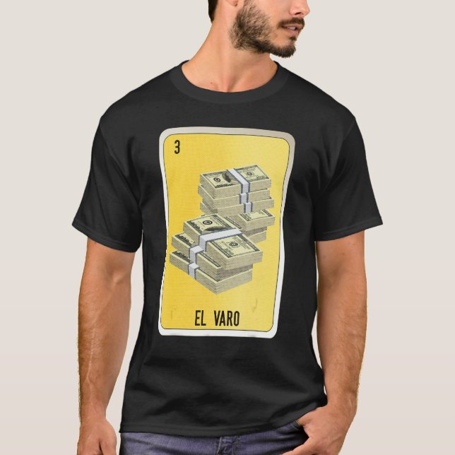 Camiseta El Varo Mexican Slang Lottery Bingo Cards (Anverso)