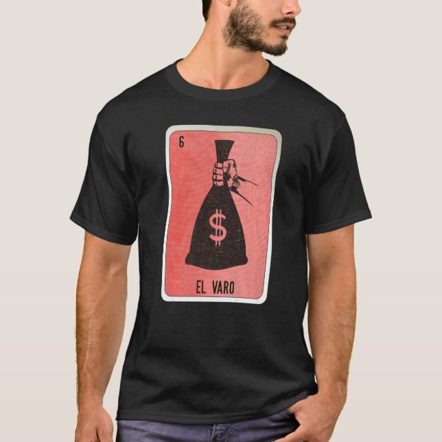 Camiseta El Varo Mexican Slang Lottery Bingo Cards  1 (Anverso)