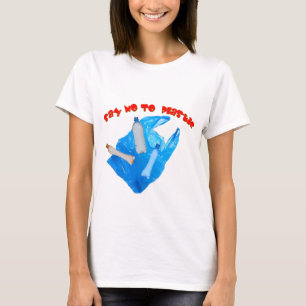Camiseta El vector dice no al plástico