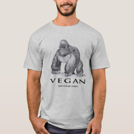 Camiseta El vegan gorilla tiene suficiente gracia proteica