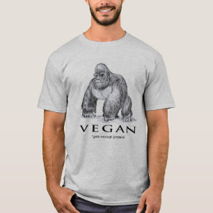 Camiseta El vegan gorilla tiene suficiente gracia proteica