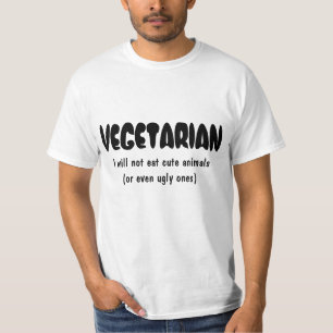 Camiseta El VEGETARIANO I no comerá animales lindos…