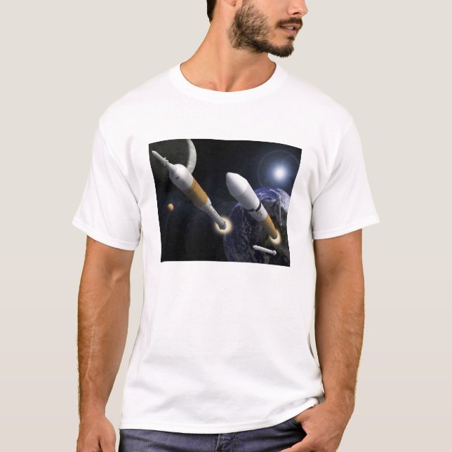 Camiseta El vehículo de lanzamiento de la tripulación Ares  (Anverso)