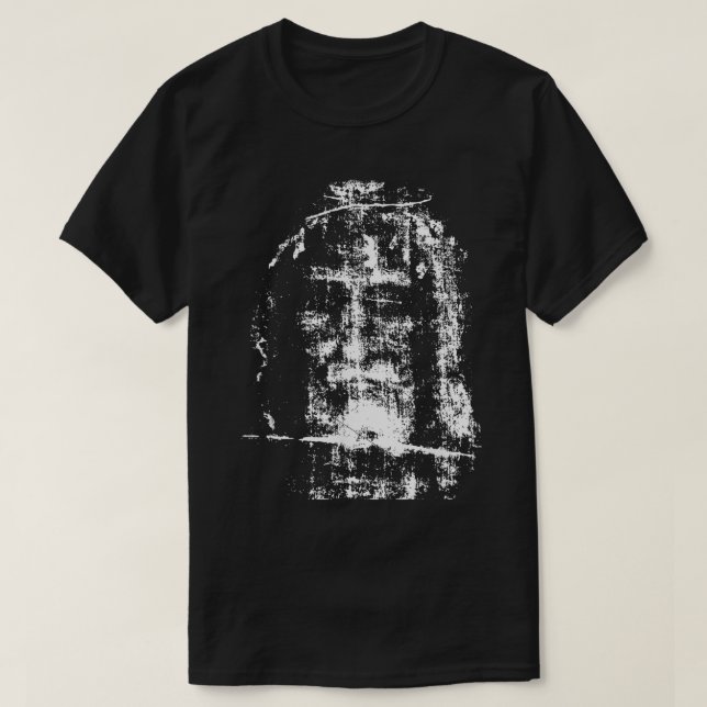 Camiseta El velo de Turín, la cara de Jesucristo (Diseño del anverso)