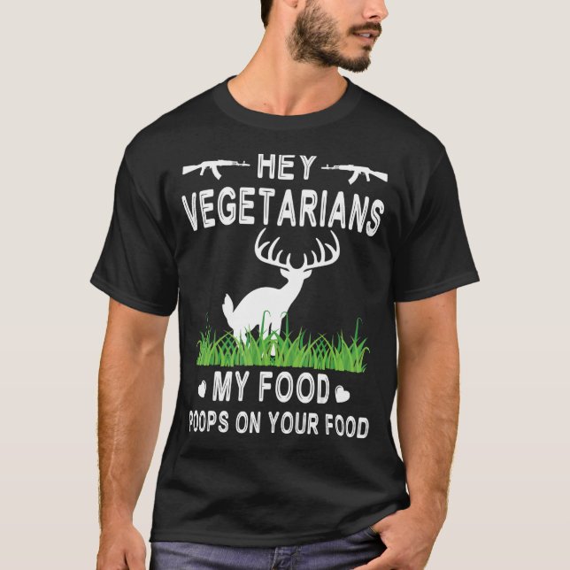 Camiseta El Venado Está Poniendo Vegetarianos Mis Alimentos (Anverso)