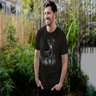 Camiseta El venado majestuoso en la naturaleza - Arte blanc