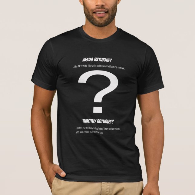 Camiseta el venir de Jesús (Anverso)