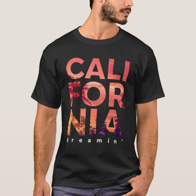 Camiseta El verano de California en Los Ángeles para los ho (Anverso)
