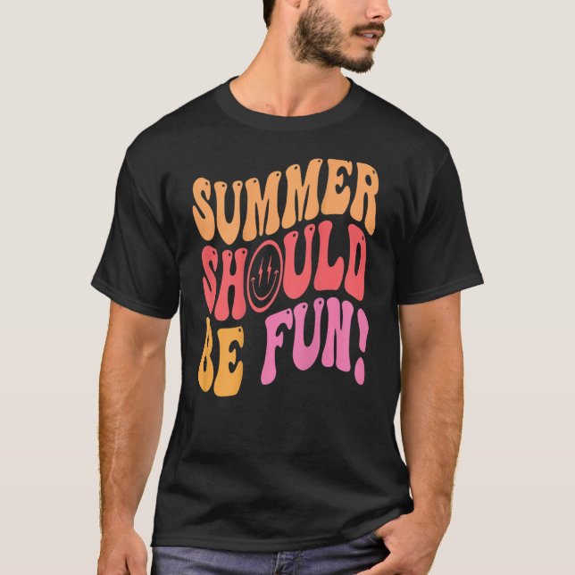 Camiseta El verano debería ser divertido verano estético (Anverso)