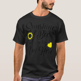 Camiseta El Verano Divertido Y La Cerveza Por Eso Estoy Aqu