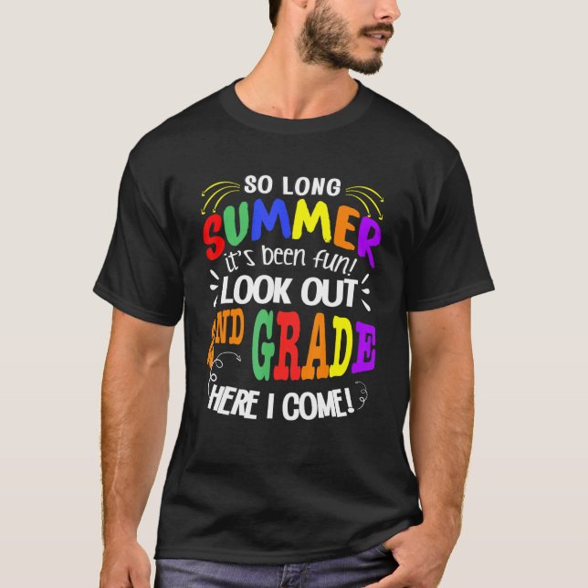 Camiseta El Verano Largo Es Divertido Mirar El Par De 2º Gr (Anverso)